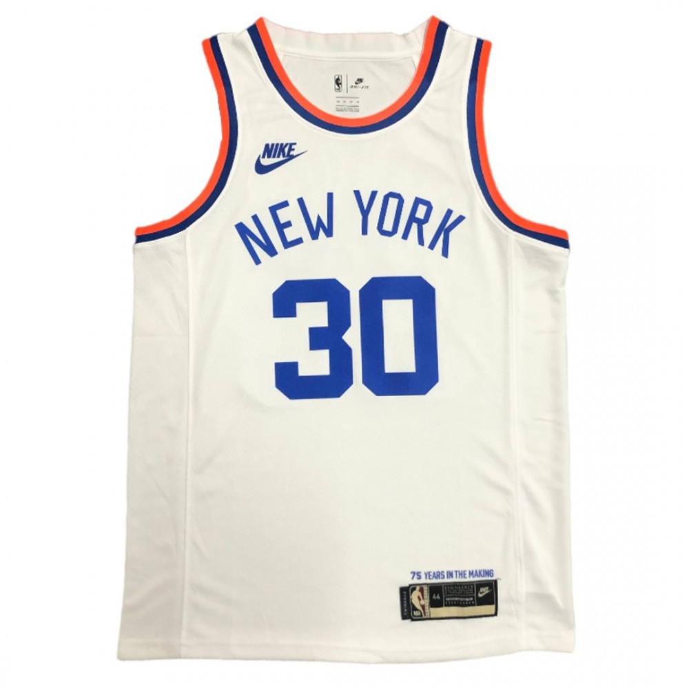 Men's New York Knicks Julius Randle #30 White 2021/22 Swingman Jersey - Classic Edition-Pro Kit Vault | Brand New 26/27 Sports Jerseys